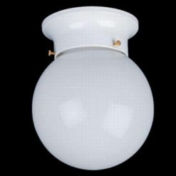 Wholesale ✨ Patriot Lighting® Amity White 1-Light Flush Mount Ceiling Light 💯