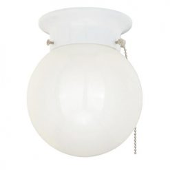 New 😀 Patriot Lighting® Globe White Integrated LED Flush Mount Ceiling Light 🎁