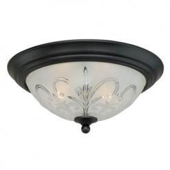 Wholesale ❤️ Patriot Lighting® Gable Noble Bronze 2-Light Flush Mount Ceiling Light ✨