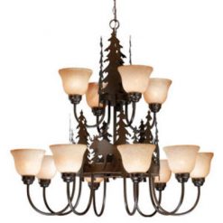 Flash Sale 😀 Patriot Lighting® Yellowstone 12-Light Burnished Bronze Chandelier ❤️
