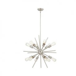 Wholesale 💯 Patriot Lighting® Oscar Satin Nickel 12-Light Chandelier 🥰