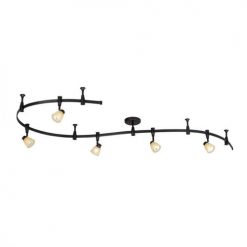 Buy 👍 Patriot Lighting® Emma 5-Light Bronze Flexible Track Lighting Set 🛒