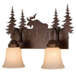Promo 😀 Patriot Lighting® Yellowstone 2-Light Burnished Bronze Vanity Light ✔️