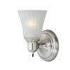Best Sale 🛒 Patriot Lighting® Anthony 1-Light Satin Nickel Indoor Wall Light 🛒 1 Best Sale 🛒 Patriot Lighting® Anthony 1-Light Satin Nickel Indoor Wall Light 🛒 -Patriot Lighting Sales vx wl5809sn